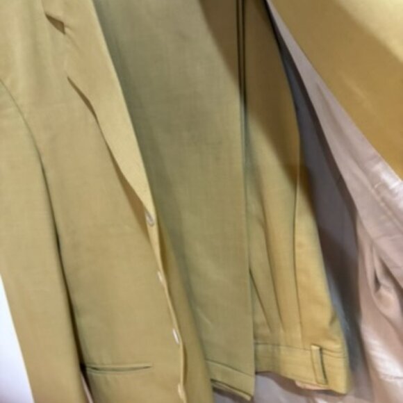 Bonacci Men’s Tan Suit 2-Piece 40R Blazer & Pants Made in USA - Picture 3 of 4